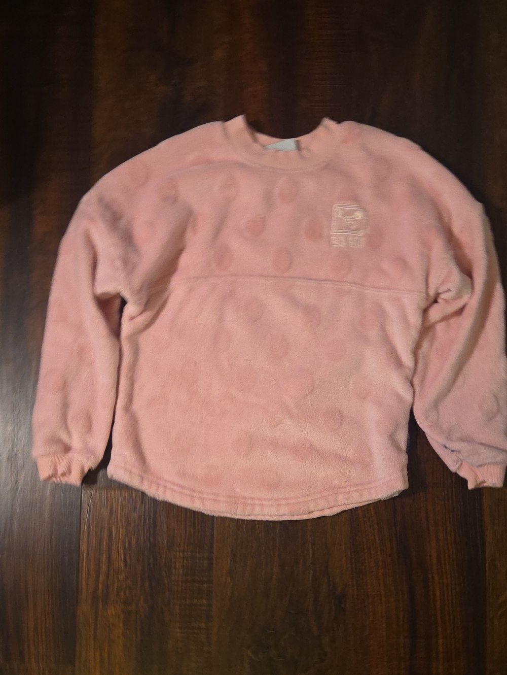 Disney Pink Fleece Crewneck Sweater Spirit Jersey